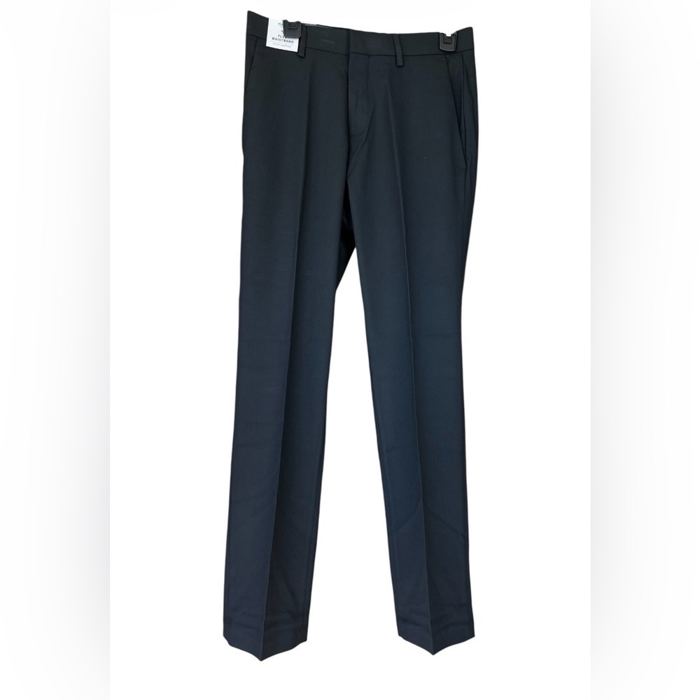 Kenneth Cole Reaction Men's Black Slim Dress Pants Premium Stretch 29W X 30L